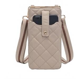 NEW SOL AND SELENE duality crossbody phone bag in nude